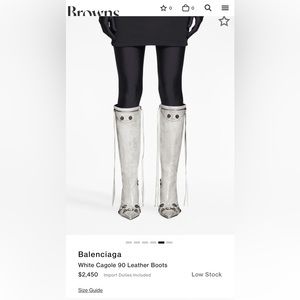 Balenciaga Cagole Boots Size 37.5/ 38 *BRAND NEW* in box